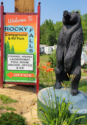 camping farm evansville Rocky Falls Campground