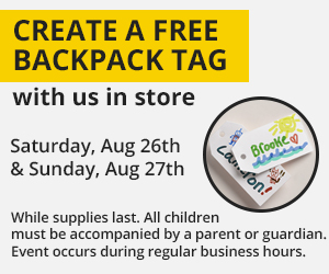 Create Your Own Backpack Tag Event