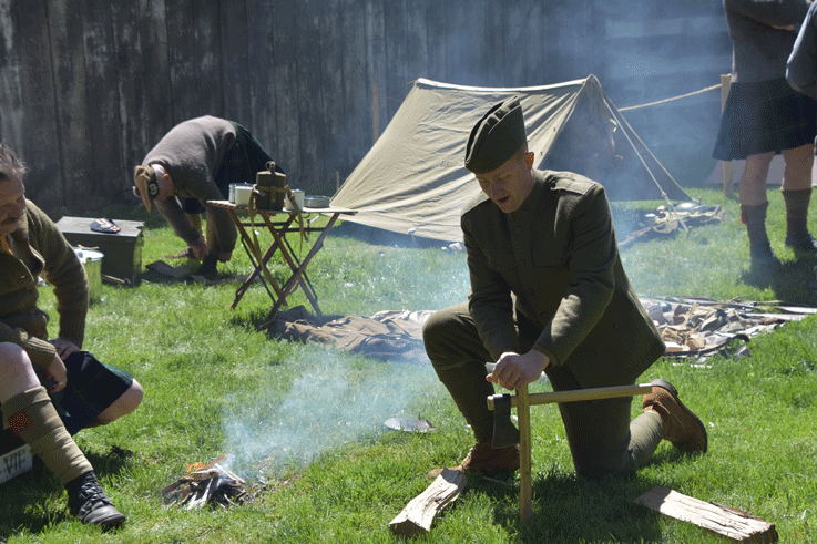 World War I camp at the Muster on the St. Mary's - Timeline of Several Centuries Event.