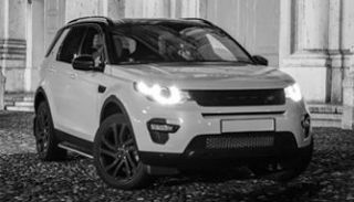 Land Rover monochrome